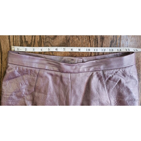 Max Nugus Haute Couture Ladies Pant Suit M/ 32" Metallic Purple Faux Snake Skin - Picture 13 of 16